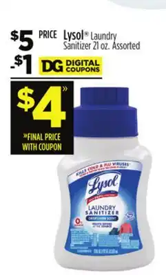 Dollar General Lysol Laundry Sanitizer offer