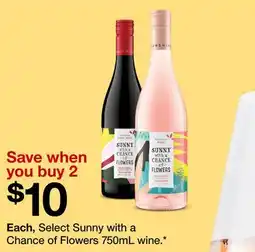 Target Select Sunny with a Chance of Flowers 750mL wine offer