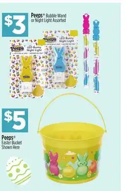 Dollar General Peeps Bubble Wand or Night Light offer