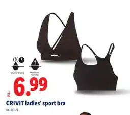 Lidl CRIVIT ladies' sport bra offer