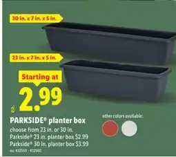 Lidl PARKSIDE planter box offer