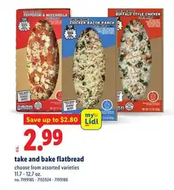 Lidl take and bake flatbread offer
