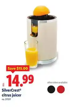 Lidl SilverCrest citrus juicer offer