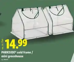 Lidl PARKSIDE cold frame/mini greenhouse offer