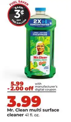 Hy-Vee Mr. Clean multi surface cleaner offer