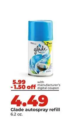 Hy-Vee Glade autospray refill offer