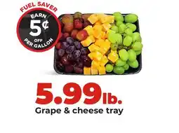 Hy-Vee Grape & cheese tray offer