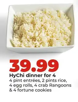 Hy-Vee HyChi dinner for 4 offer