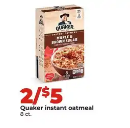 Hy-Vee Quaker instant oatmeal offer