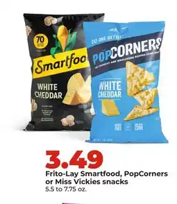 Hy-Vee Frito-Lay Smartfood, PopCorners or Miss Vickies snacks offer