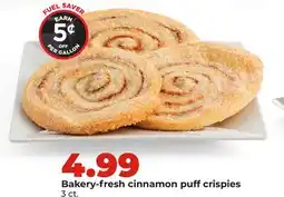 Hy-Vee Bakery-fresh cinnamon puff crispies offer
