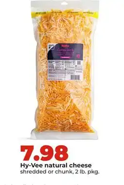 Hy-Vee Hy-Vee natural cheese offer