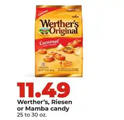 Hy-Vee Werther's, Riesen or Mamba candy offer