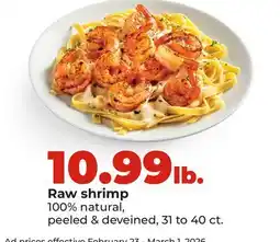 Hy-Vee Raw shrimp offer