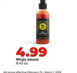 Hy-Vee Wuju sauce offer