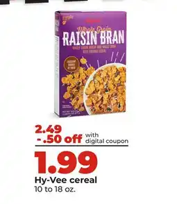 Hy-Vee Hy-Vee cereal offer