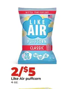 Hy-Vee Like Air puffcorn offer