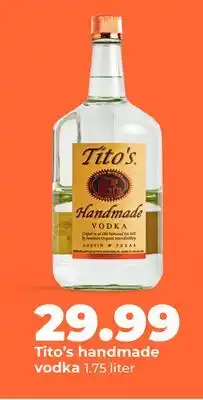 Hy-Vee Tito's handmade vodka offer
