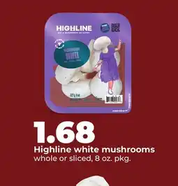 Hy-Vee Highline white mushrooms offer