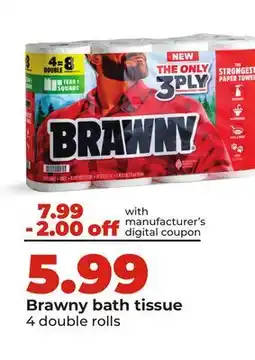 Hy-Vee Brawny bath tissue offer