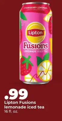 Hy-Vee Lipton Fusions lemonade iced tea offer