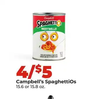 Hy-Vee Campbell's SpaghettiOs offer