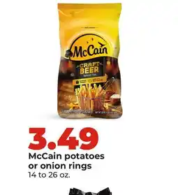 Hy-Vee McCain potatoes or onion rings offer