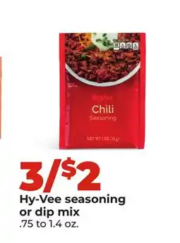 Hy-Vee Hy-Vee seasoning or dip mix offer