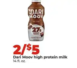 Hy-Vee Dari Moov high protein milk offer