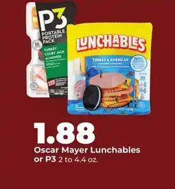 Hy-Vee Oscar Mayer Lunchables or P3 offer