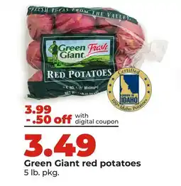 Hy-Vee Green Giant red potatoes offer