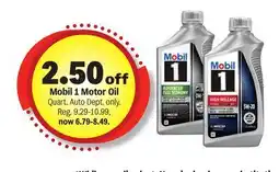 Meijer Mobil 1 Motor Oil Quart offer