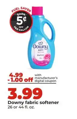 Hy-Vee Downy fabric softener offer