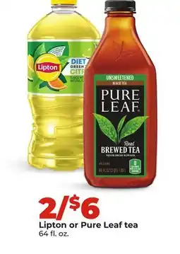 Hy-Vee Lipton or Pure Leaf tea offer
