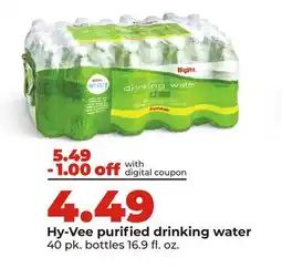 Hy-Vee Hy-Vee purified drinking water offer