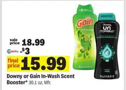Meijer Downy or Gain In-Wash Scent Booster offer