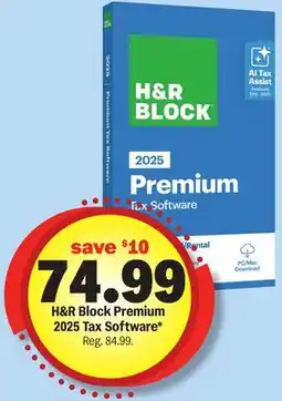 Meijer H & R Block Premium 2025 Tax Software offer
