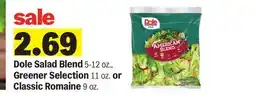 Meijer Dole Salad Blend 5-12 oz., Greener Selection 11 oz. or Classic Romaine 9 oz offer