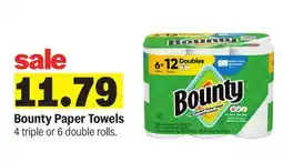 Meijer Bounty Paper Towels offer