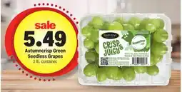 Meijer Autumncrisp Green Seedless Grapes offer