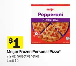 Meijer Meijer Frozen Personal Pizza offer