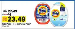 Meijer Tide Pods 112 ct. or Power Pods* 63 ct offer