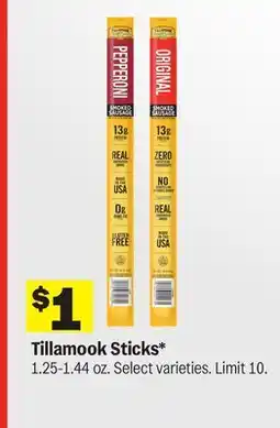 Meijer Tillamook Sticks offer
