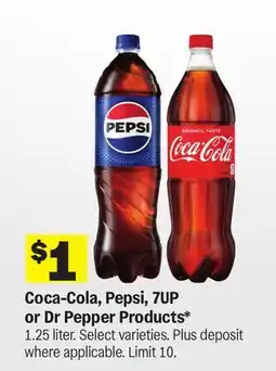 Meijer Coca-Cola, Pepsi, 7UP or Dr Pepper Products offer