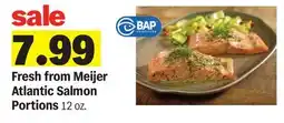 Meijer Fresh from Meijer Atlantic Salmon Portions offer