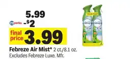 Meijer Febreze Air Mist offer