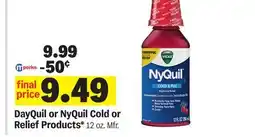 Meijer DayQuil or NyQuil Cold or Relief Products offer