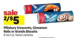 Meijer Pillsbury Crescents, Cinnamon Rolls or Grands Biscuits offer