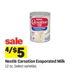 Meijer Nestlé Carnation Evaporated Milk offer
