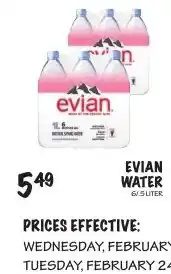 Foodarama Evian water offer